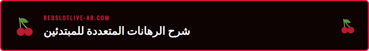 رسم توضيحي يوضح كيفية عمل رهانات متعددة في Redslot للمبتدئين